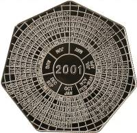 (2000) Монета Замбия 2000 год 1000 квача "Календарь"  Медь-Никель  UNC